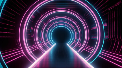 abstract background with neon lights