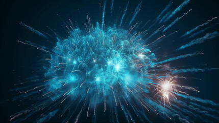 fireworks in the night sky background