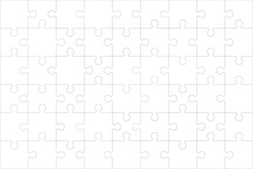 Contour for cutting the puzzle