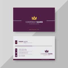 Professional Elegant red and white Modern Business Card Design Template