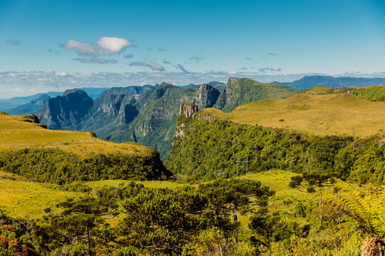Landscape with Espraiado canyon in Santa Catarina, Brazil. © artifirsov