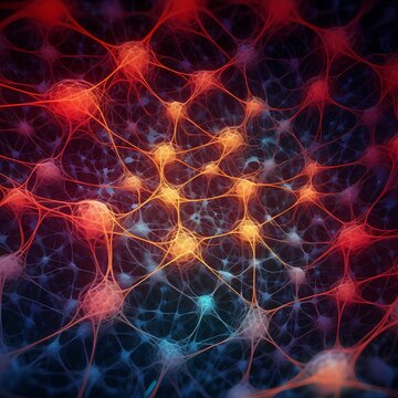 abstract neural network, connections, intelligence