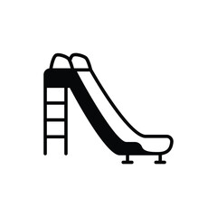 Slide icon vector stock illustration.