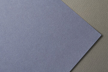 Rough kraft paper background, paper texture black blue colors. Mockup with copy space for text