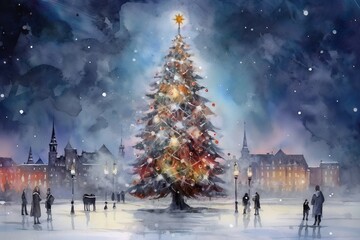 weihnachten in der stadt (generative ai)