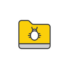 Antivirus icon design with white background stock illustration