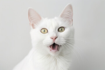 Fototapeta na wymiar gatinho de estimação com expressão de surpresa 