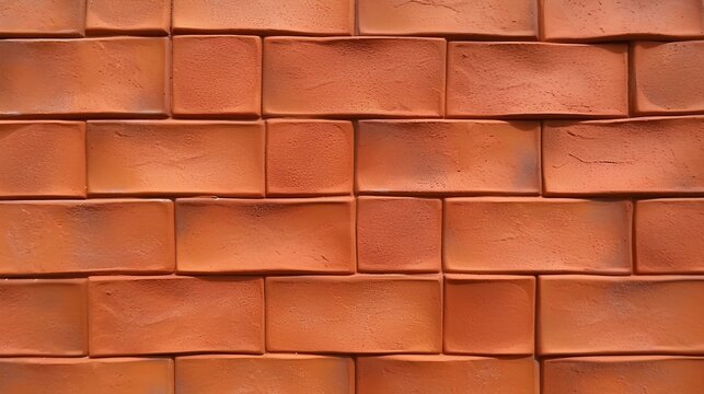 flat terracotta tiles texture background. generative AI
