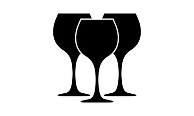 wine glass logo