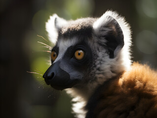 close up of a lemur