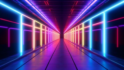 Neon Hallway