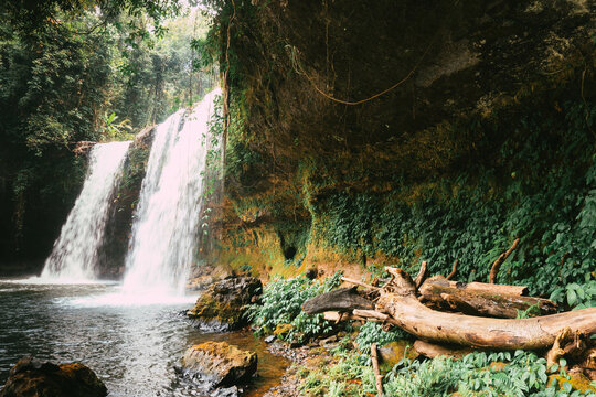 Tad champee (champi) waterfall, in the Pakse loop, Laos
