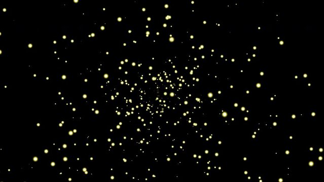 The light star dust sparks glowing on a transparent background. PNG, Alpha Channel stock royalty free motion graphics