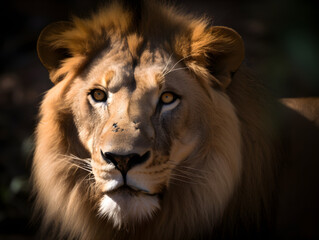 portrait of a lion
