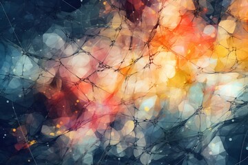 abstract watercolor painting background with strokes