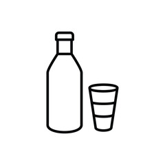 Softdrink icon vector stock illustration.