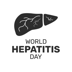 Vector illustration of World Hepatitis Day template in flat design