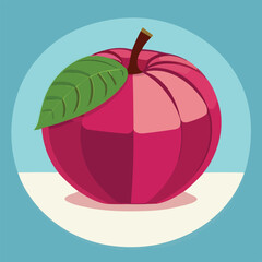 Vector illustration of fresh and juicy fig