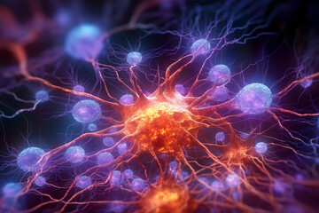 brain and nerve cells electrical pulses Neurons electrical pulses. Interconnected neurons with electrical pulses
