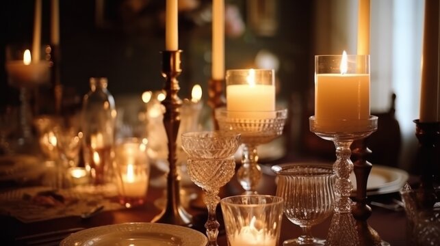 candles in a restaurant HD 8K wallpaper Stock Photography Photo Image