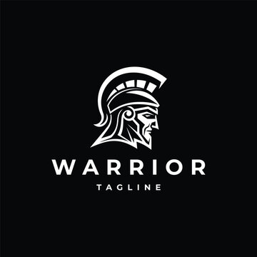 Warrior logo design vector illustration