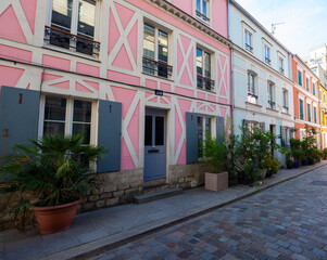 View of the Rue Cremieux in the 12th Arrondissement. Paris