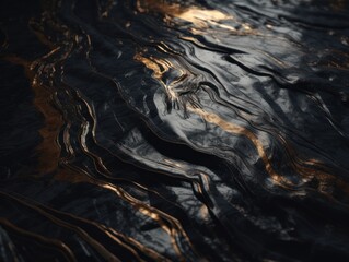 Marble stone texture background with elements of semi-precious stones and gold created with Generative AI technology.