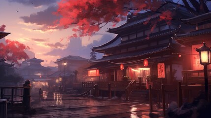 Fototapeta premium Anime Style Fantasy Art