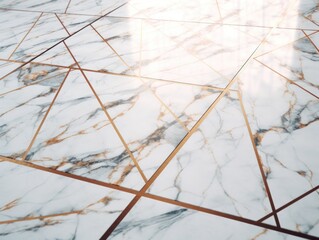 White Marble stone texture background with elements of semi-precious stones and gold 