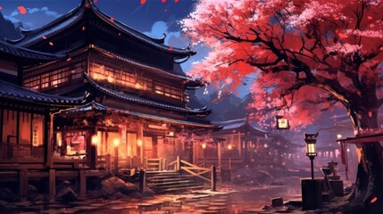 Fototapeta premium Anime Style Fantasy Art