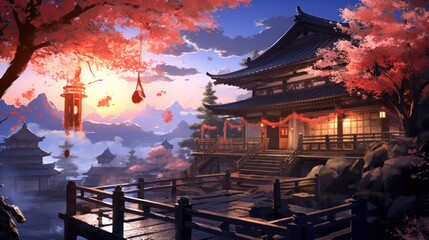 Obraz premium Anime Style Fantasy Art