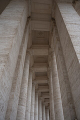 columns in the temple of the city