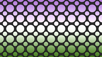 Happy Pride Month Gender Queer Pride Flag Bubble Background