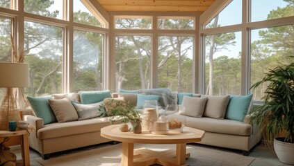 sun room decor in cypress generative AI