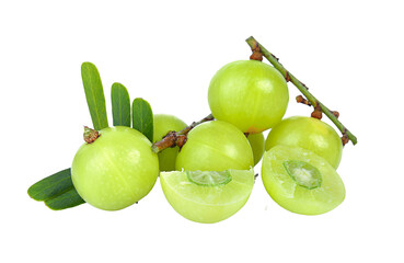 Indian gooseberry isolated on transparent png