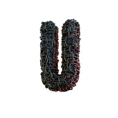 Alien Technology 3D Alphabet or PNG Letters