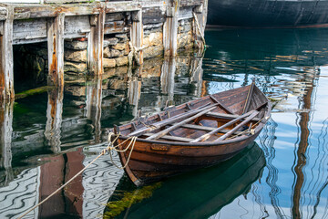 Fishing boat in the Harbour in Ålesund in Norway