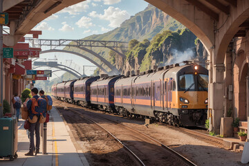 Train Journey - Railway, Luggage, Locomotive, Station, Passenger