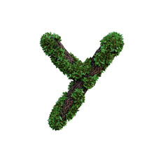 Jungle Forest 3D Alphabet or PNG Letters