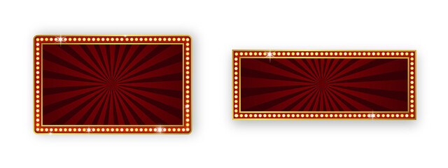 Dark Vegas Billboard Frame Banner © Grunge Designs