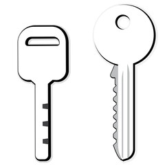 keys Illustration, Door key unlock, Silver key, Line key Cartoon, Open house