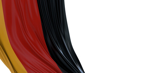 Germany national flag waving 3d render.