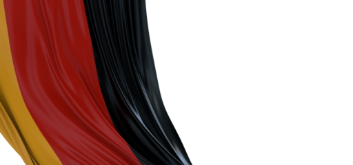 Germany national flag waving 3d render.