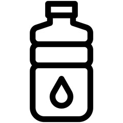 Water bottle icon, Marathon related vector