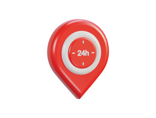 Vector 3d realistic location map pin gps pointer markers vector icon illustration for destination