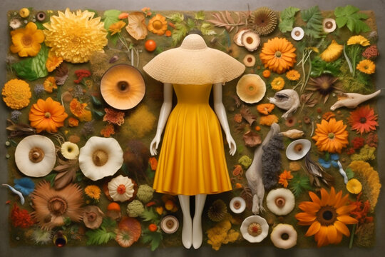 AI-Generated For the Love of Plants: Harmonious Blend of Technology and Nature.  Sunflower, Yellow, Bright, Wallpaper, Cover Photo, Banner, Background