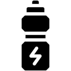 Reusable bottle icon, Marathon related vector