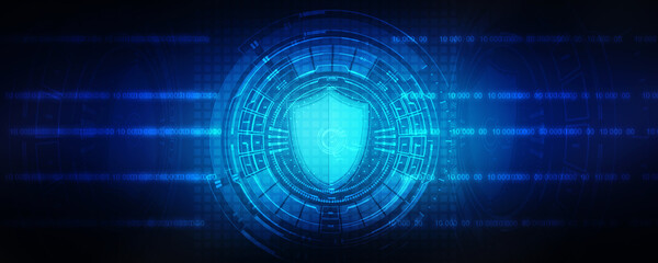 2d illustration Security shield concept