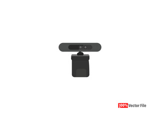 USB PC Computer Webcam webcam Vector Isometric CCTV webcam elements Security and technology concept - webcam Vector illustration isolated on white background CCTV camera icons. Vector webCam. 