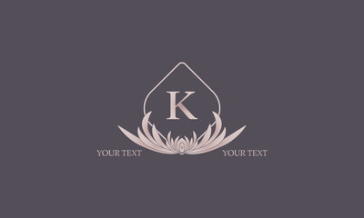 Creative letter K logo design. Monogram, business, real estate logo, company emblem.